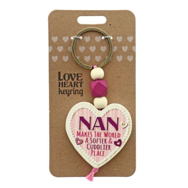 Love Heart Nan Keyring