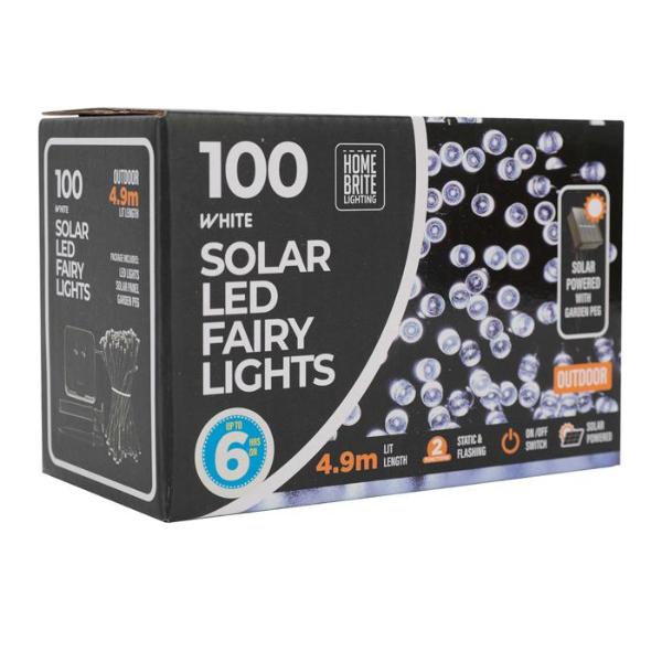 100 Pack White Solar Light