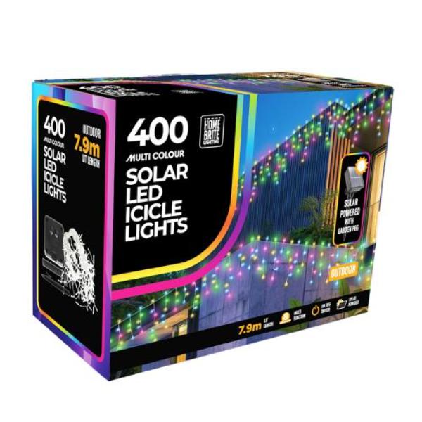 400 Multi Solar Icicle Light
