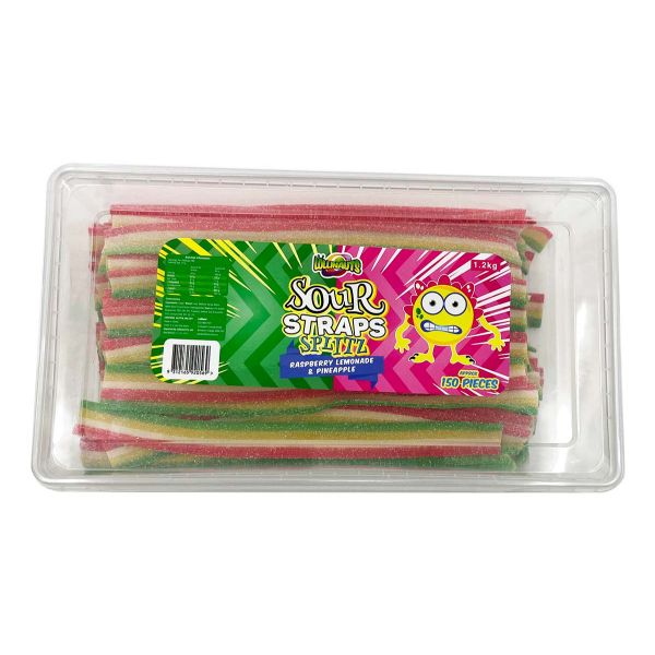 150 Pack Lollinauts Sour Straps Splitz - 1.2kg