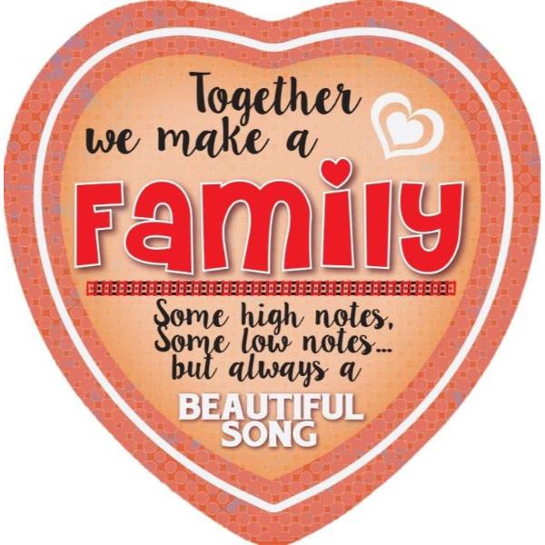 Ceramic Family Together Heart Magnet