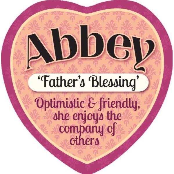 Ceramic Abbey Blessing Heart Magnet