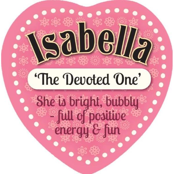 Ceramic Isabella Heart Magnet