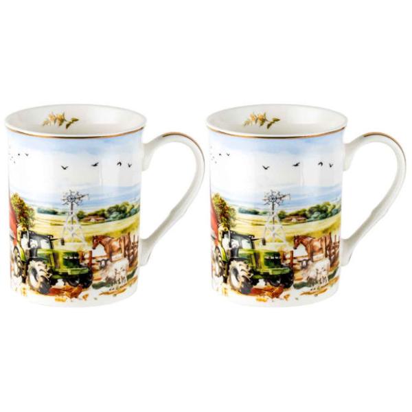 2 Pack Country Life Mugs - 360ml