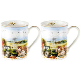 Load image into Gallery viewer, 2 Pack Country Life Mugs - 360ml