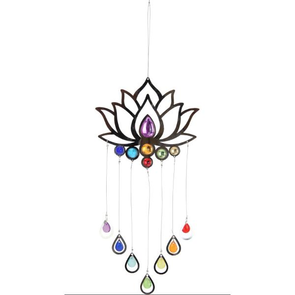 Lotus Hanging Beads Sun Catcher - 52cm