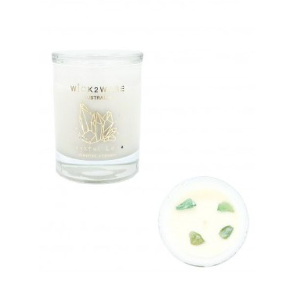 Wick2Wear Verveine Agrumes Glass Candle Jar - 9.1cm x 10.7cm