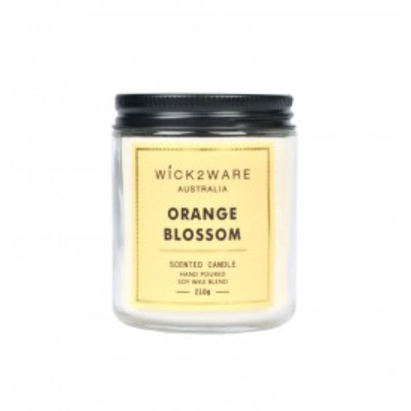 Wick2Wear Orange Blossom Scented Candle Jar - 210g