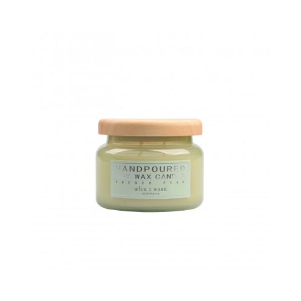 Wick2Ware French Pear Hand Poured Soy Wax Candle Jar - 260g