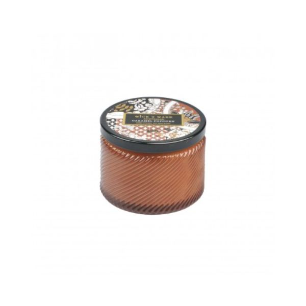 Wick2Ware Caramel Popcorn Hand Poured Soy Wax Candle Jar - 110g