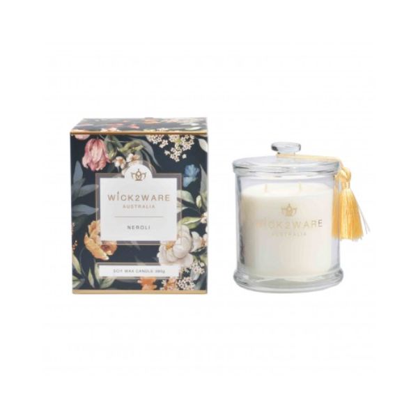 Wick2Ware Neroli Soy Wax Candle Glass Jar - 380g
