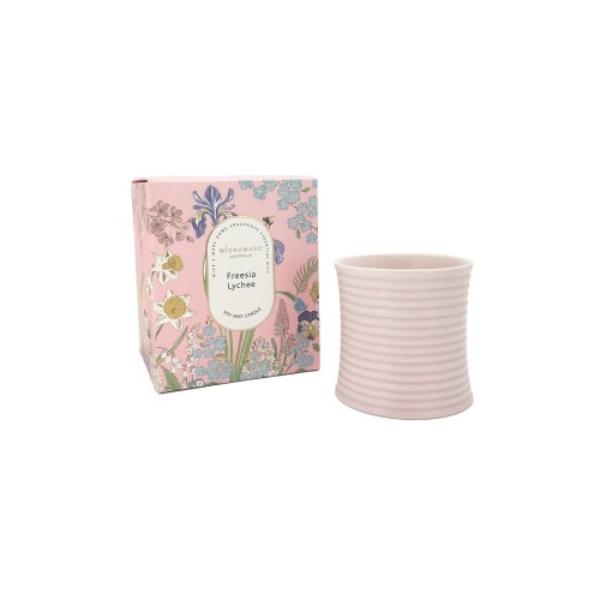 Wick2ware Pink Freesia & Lychee Soy Candle Jar - 160g