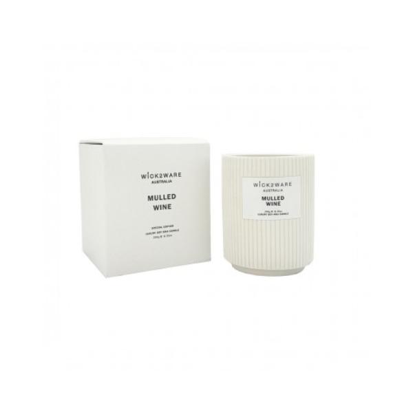 Wick2wear Mulled Wine Luxury Soy Wax Candle - 350g