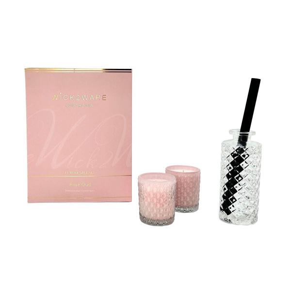 Wick2ware Rose Oud Luxury Gift Set