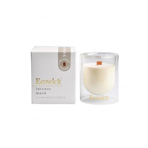 Ecowick Intense Musk Soy Wax Candle - 340g
