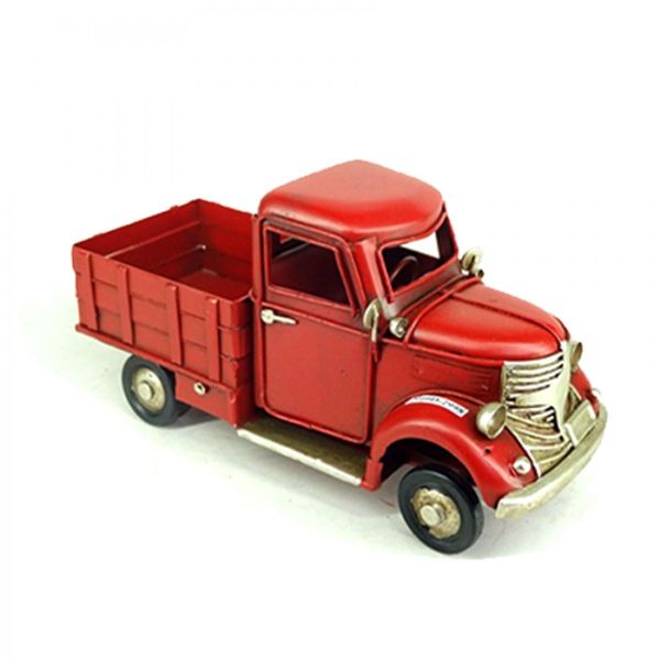 Red Metal Truck - 16cm