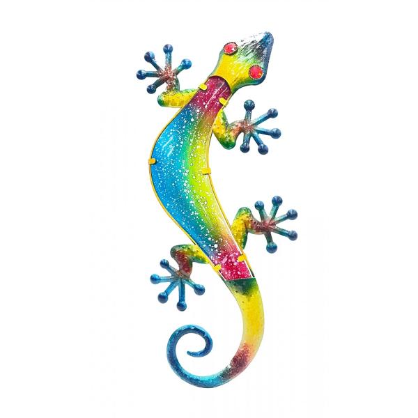Metal Colourful Lizard - 67cm