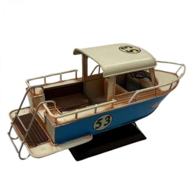 Metal Speed Boat - 29cm x 11cm x 13.5cm