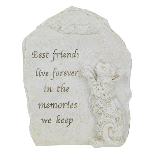 Memorial Cat Garden Plaque - 22cm