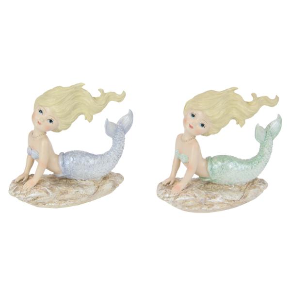 Mermaid On Rock - 15cm