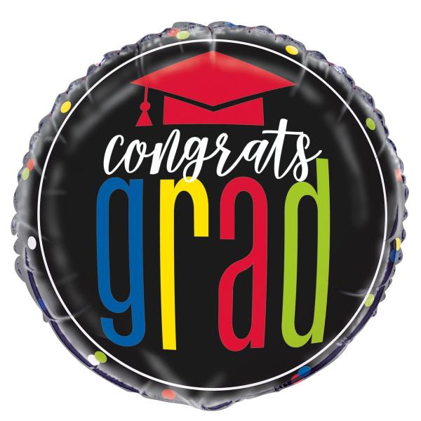 Congrats Grad Foil Balloon - 45cm