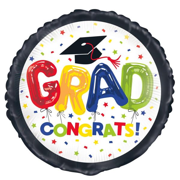 Congrats Grad Foil Balloon - 45cm