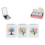 Load image into Gallery viewer, Tree Of Life Glitter Compact Mirror 3 Asstd
