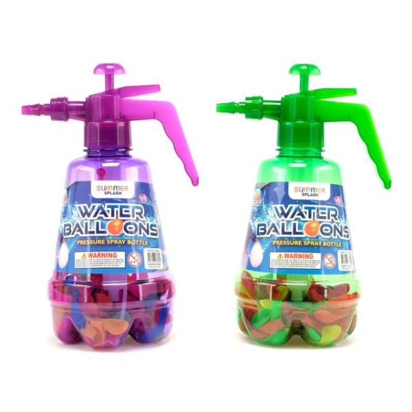 150 Pack Water Balloon & Pump Bottle Set - 1.5L