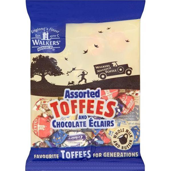 Walkers Assorted Toffees & Chocolate Eclairs