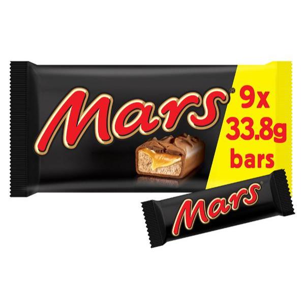 9 Pack Mars Bar Snacksize - 304.2g
