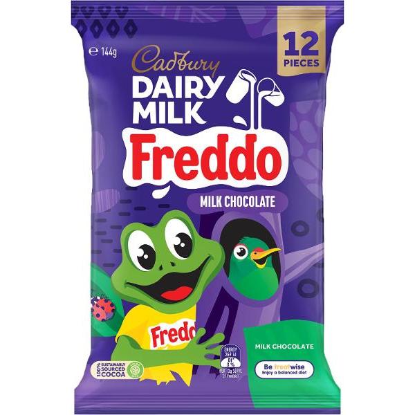 12 Pack Cadbury Dairy Milk Freddo Milk Chocolate - 114g