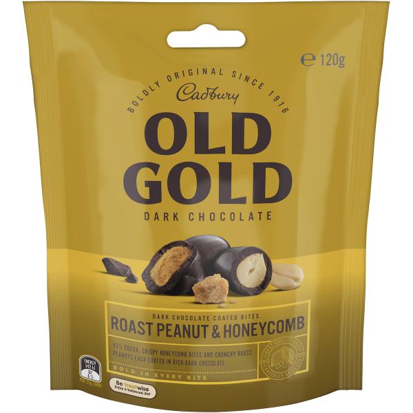 Cadbury Old Gold Dark Chocolate Roast Peanut & Honeycomb - 120g