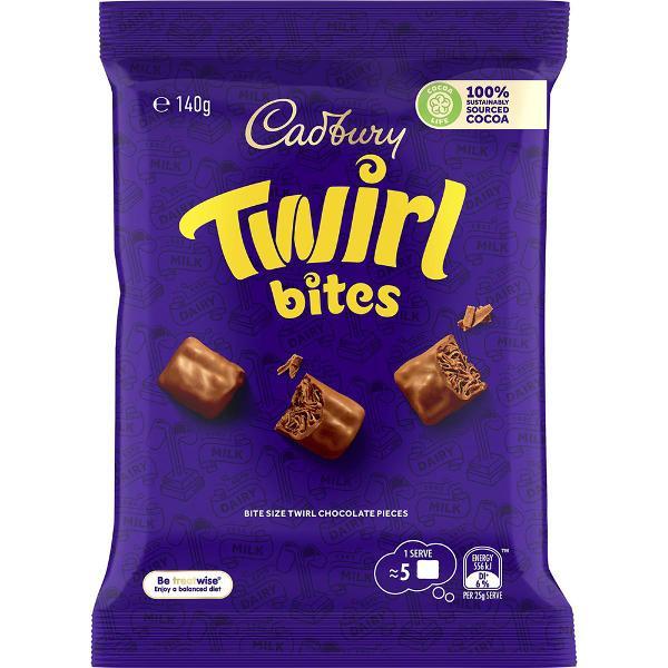 Cadbury Milk Chocolate Twirl Bites Pillow - 140g