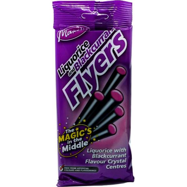 Maxilin Liquorice & Blackcurrant Flyers - 90g