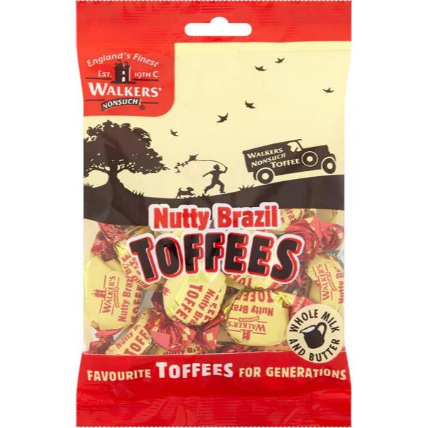 Walkers Nutty Brazil Toffees - 150g