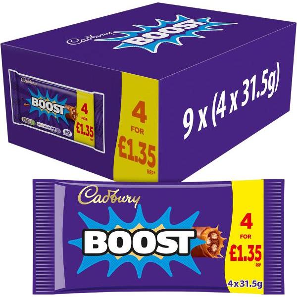 4 Pack Cadbury Boost - 126g