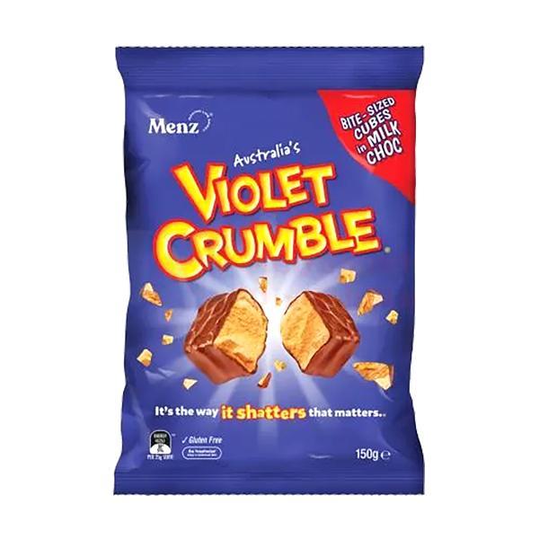 Australias Violet Crumble Bite Sized Cubes In Milk Chocolate - 150g