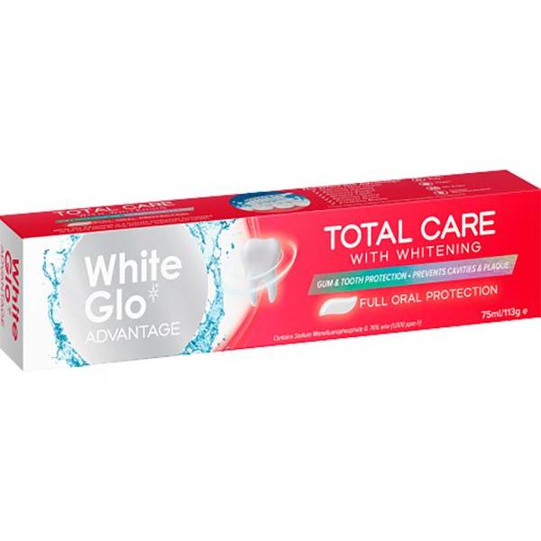 White Glo Advantage Total Care Tooth Paste - 113g
