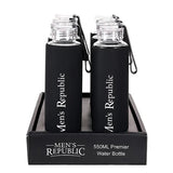 Load image into Gallery viewer, Mens Republic Water Bottle - 550ml - 7cm x 7cm x 24cm