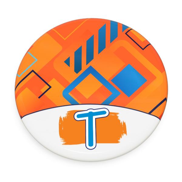 T Motif Male Coaster