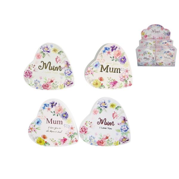 Mum Mdf Heart - 10cm