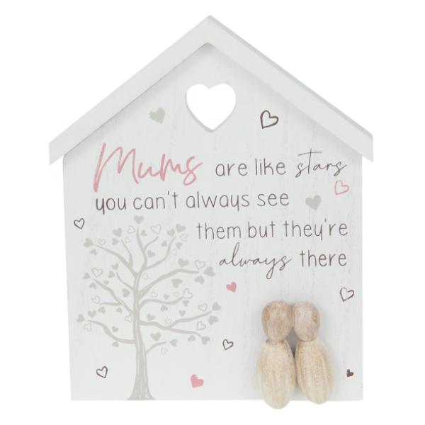 Mum Phrase House Plaque - 20cm