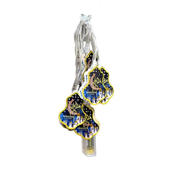 10 Plastic Ramadan Kareem Lamp Lights String - 200cm