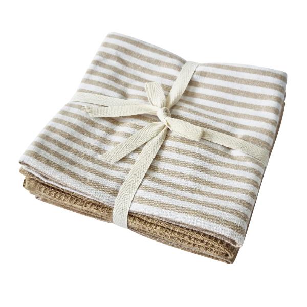 3 Pack Natural Katerina Tea Towel - 50cm x 70cm
