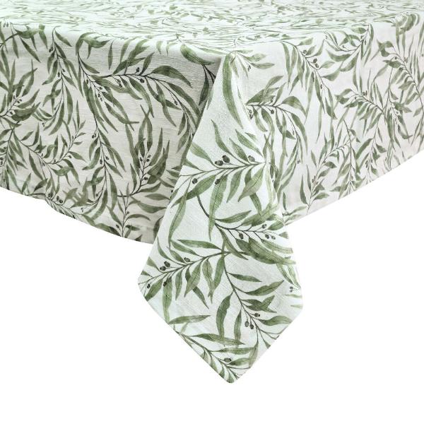 Forest & Ivory Eucalyptus Tablecloth - 150cm x 270cm