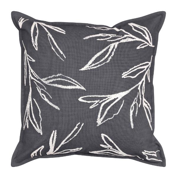Graphite & Ivory Vanessa Cushion - 50cm x 50cm