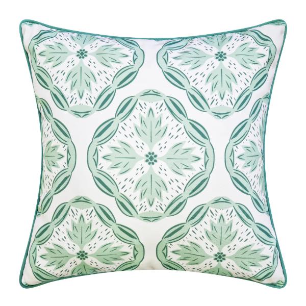 Pine Green Multi Leah Outdoor Cushion - 50cm x 50cm