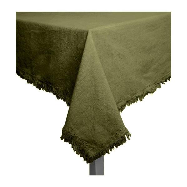 Olive Avani Cotton Table Cloth - 150cm x 250cm