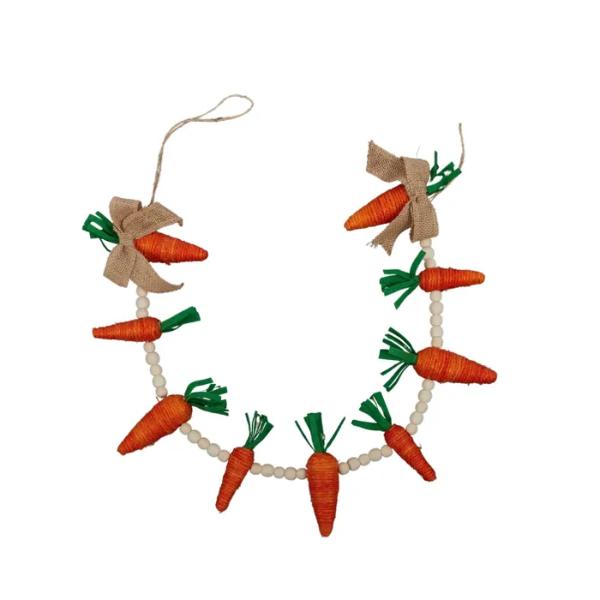 Orange Carrot Foam Felt Garland - 87cm