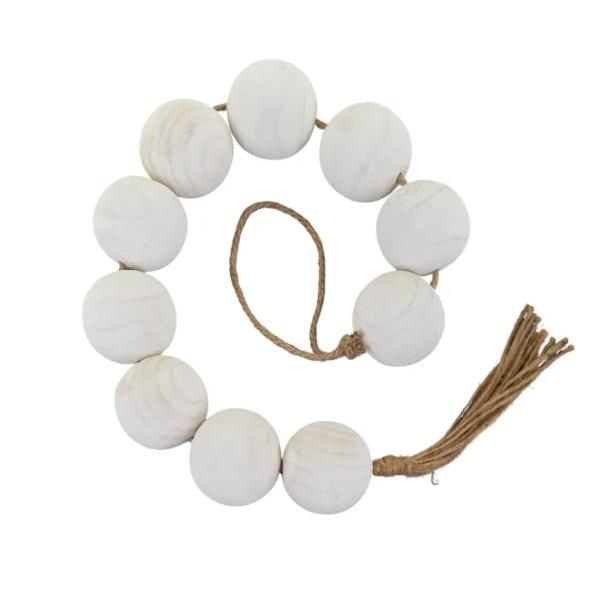 Avoca Wood Ball Chain - 8cm x 126cm